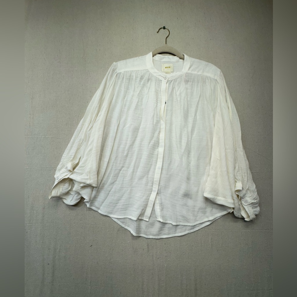 Maeve Classic White Blouse